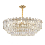 Crystal Chandelier LED Light: Modern Luxury Restaurant Hall Lighting