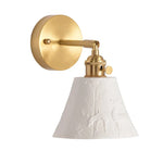 Elk Ceramic LED Wall Sconce, Nordic Copper Pull Chain Mirror Light