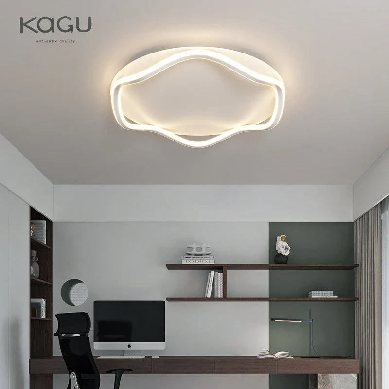 Modern Round LED Ceiling Lamp with Remote Control for Indoor Lighting