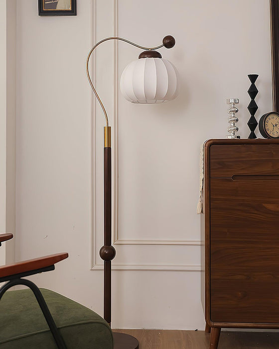 Silk Globe Floor Lamp 11.8"