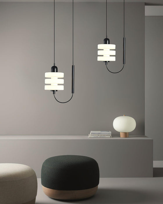 Small Nordic Glass Pendant Lamp 11.8"