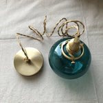 Small Retro Handmade Glass Pendant Light 5.1"