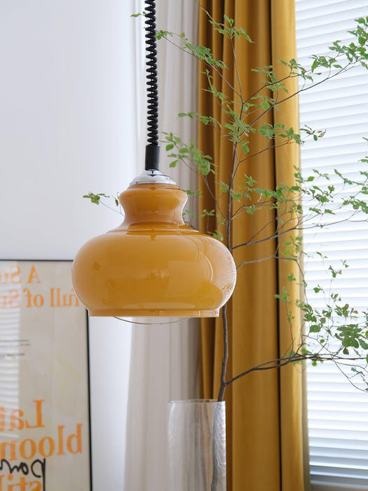 Space Age Glass Pendant Light 11.4"