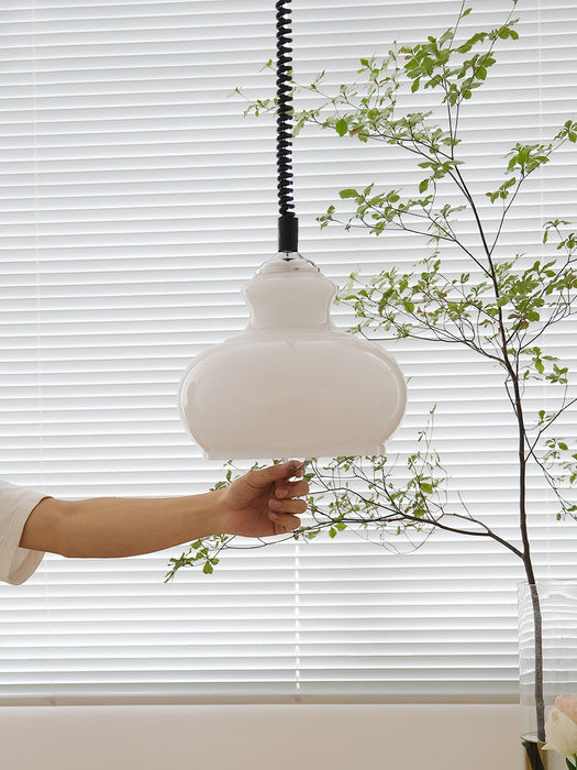 Space Age Glass Pendant Light 11.4"