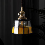 Stained Glass Pendant Light 5.9"