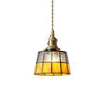 Stained Glass Pendant Light 5.9"