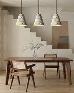 Stone Bell Pendant Light 7.1"