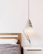 Stone Bell Pendant Light 7.1"