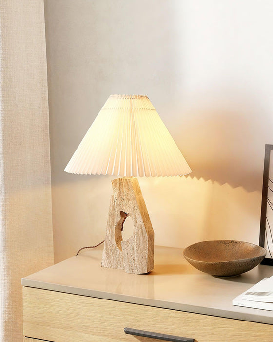 Stone Pillar Table Lamp 16.9"