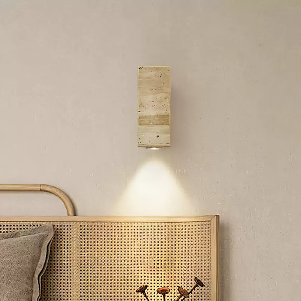 Stone Wood Wall Lamp