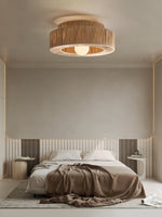 Straw Art Ceiling Lamp