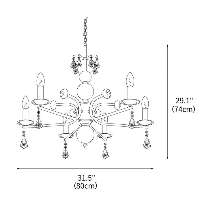 Sunburst Chandelier