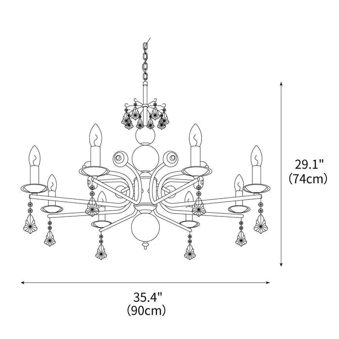 Sunburst Chandelier
