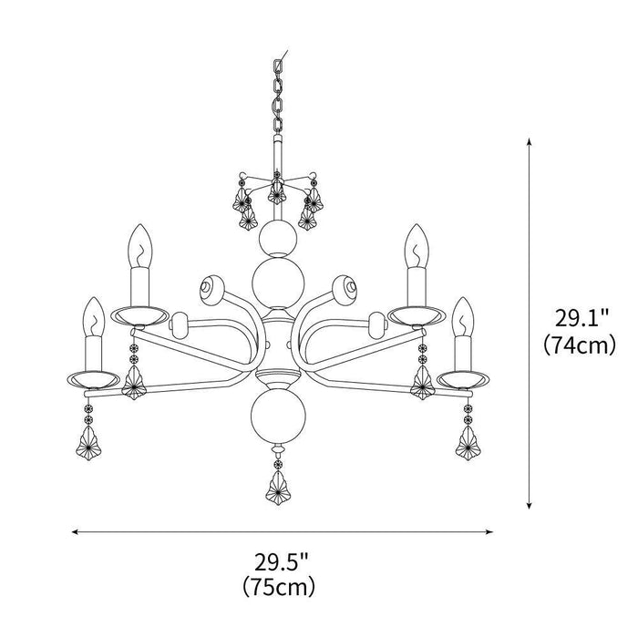 Sunburst Chandelier