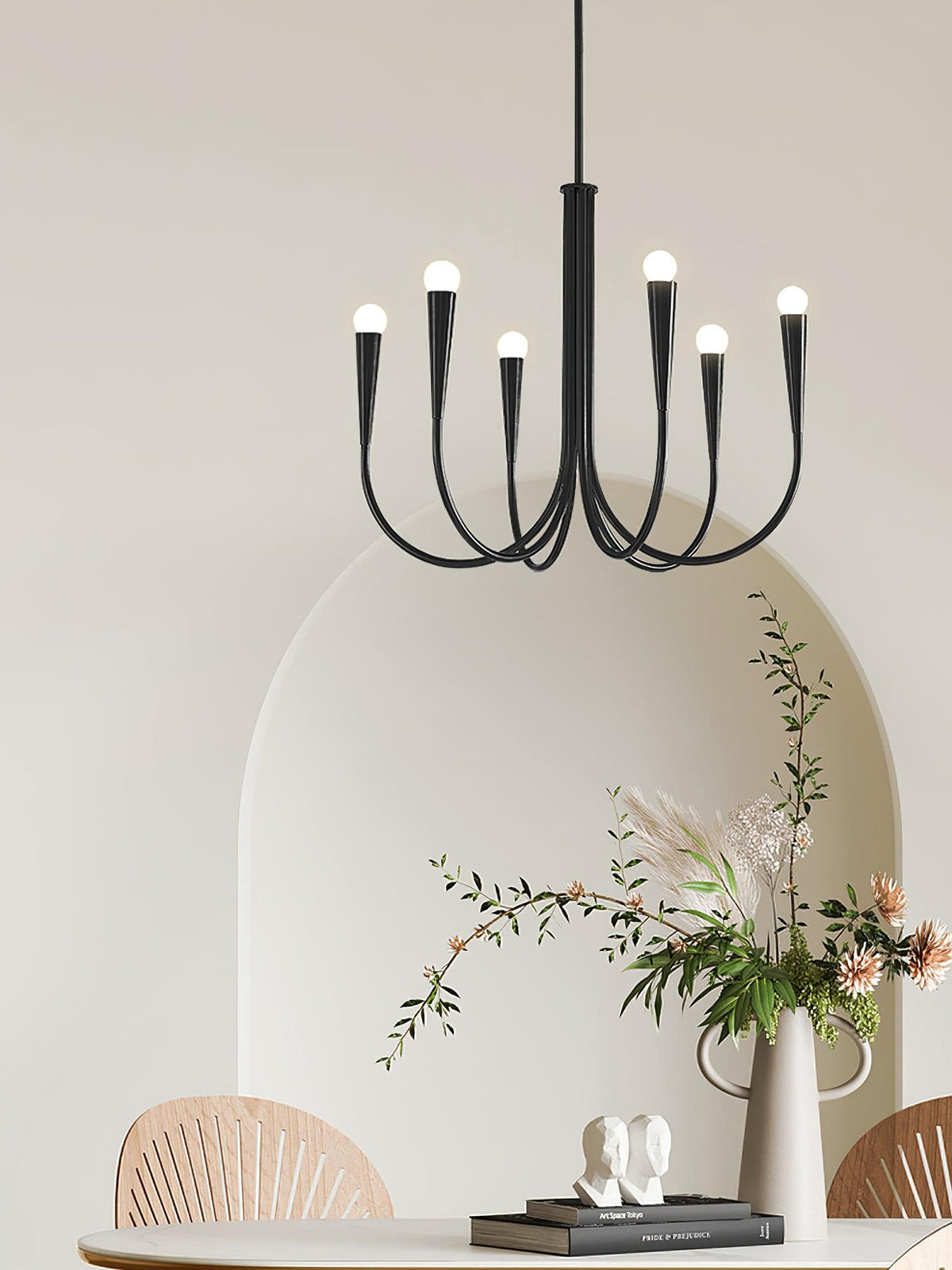 Swoop Arm Chandelier