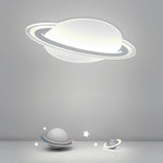 Modern Planet Shaped Flush Mount Lights Dimmable LED Ceiling Lights with Remote