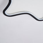 Modern Starfish Shaped Black Flush Mount Ceiling Lights Dimmable LED Ceiling Lights