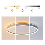 Modern Circle Halo Shaped Flush Mount Llight Bedroom Ceiling Lights