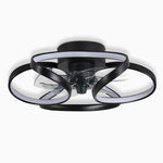 Flower LED Modern Flush Mount Ceiling Fan Lights with Remote Control