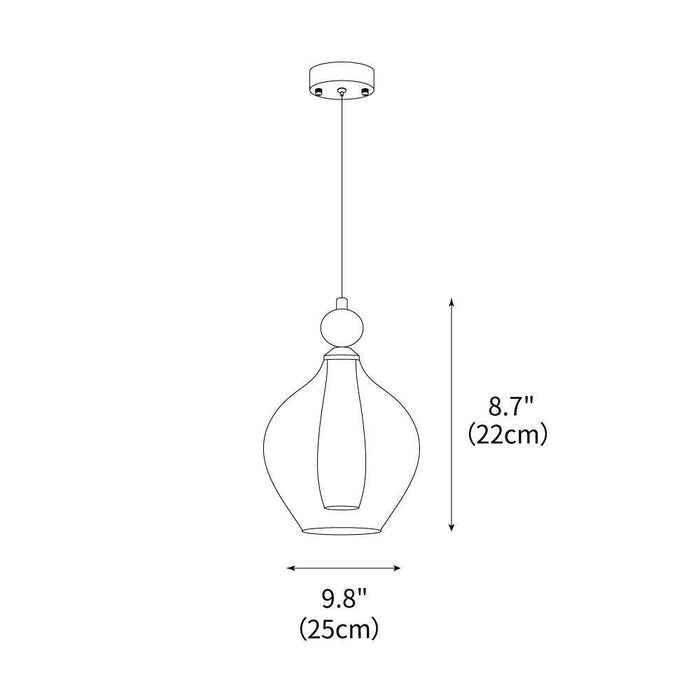 Teardrop Pendant Light