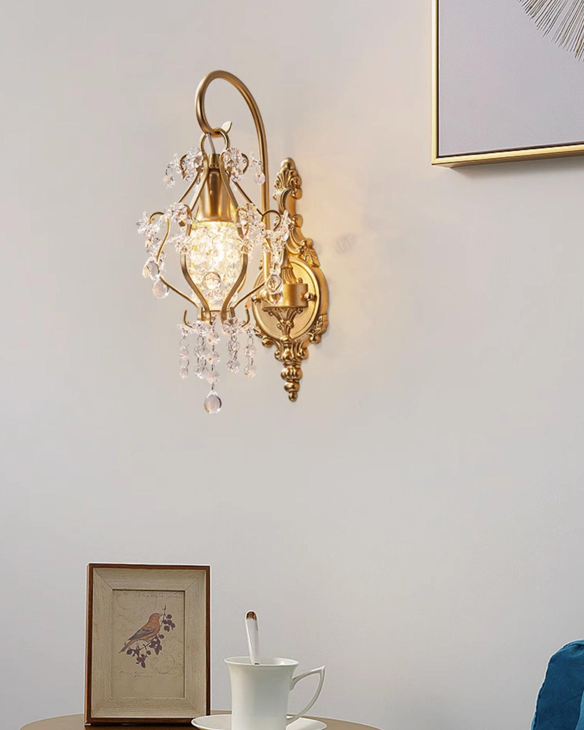 Timon Crystal Wall Lamp 8.7"