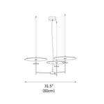 Trezzero Chandelier 31.5"