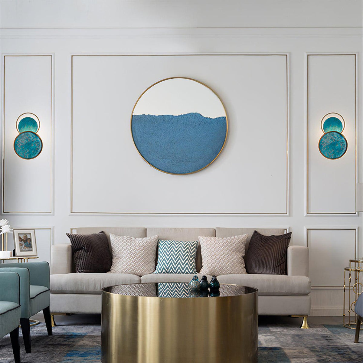 Turquoise Satellite Wall Lamp