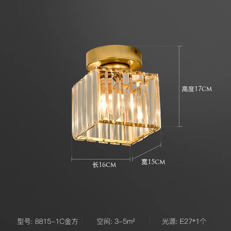Crystal LED Ceiling Light Chandelier for Bedroom Living Room Dining Room