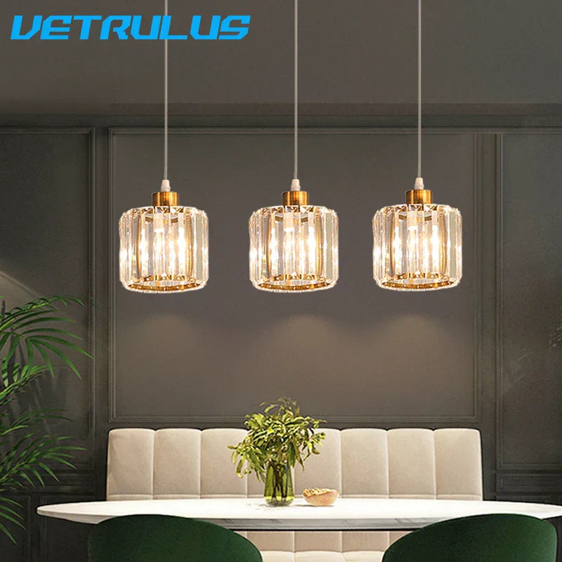 Modern K9 Crystal Ceiling Chandelier | Creative Staircase & Dining Room Pendant Light