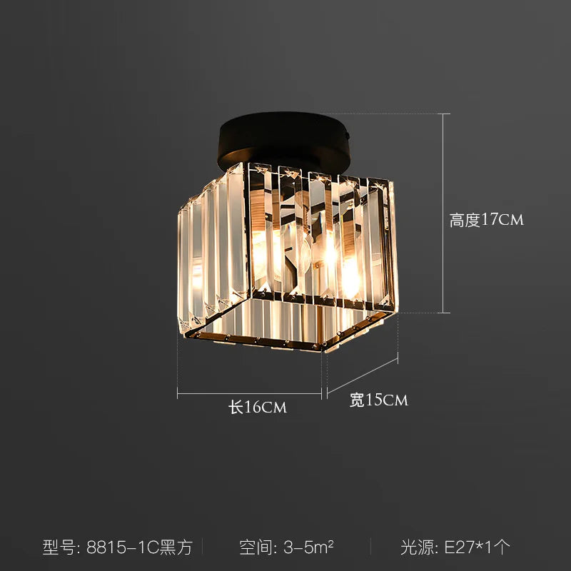 Crystal LED Ceiling Light Chandelier for Bedroom Living Room Dining Room
