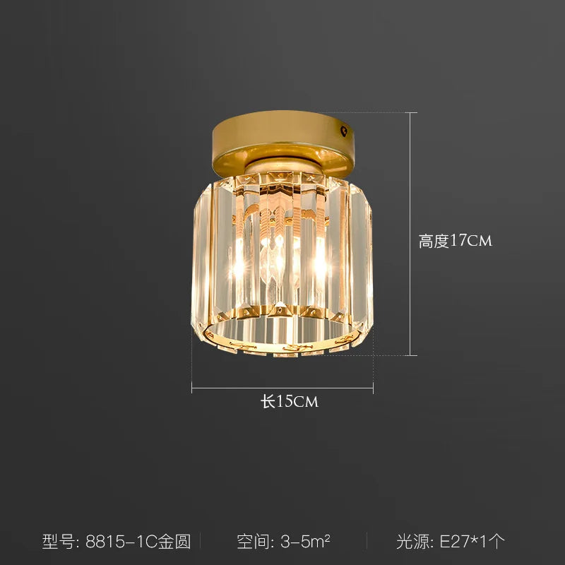 Crystal LED Ceiling Light Chandelier for Bedroom Living Room Dining Room