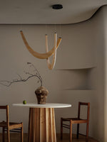U Wooden Chandelier 36.2"
