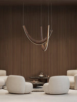 U Wooden Chandelier 36.2"