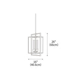 Urban Window Pendant Light 16"