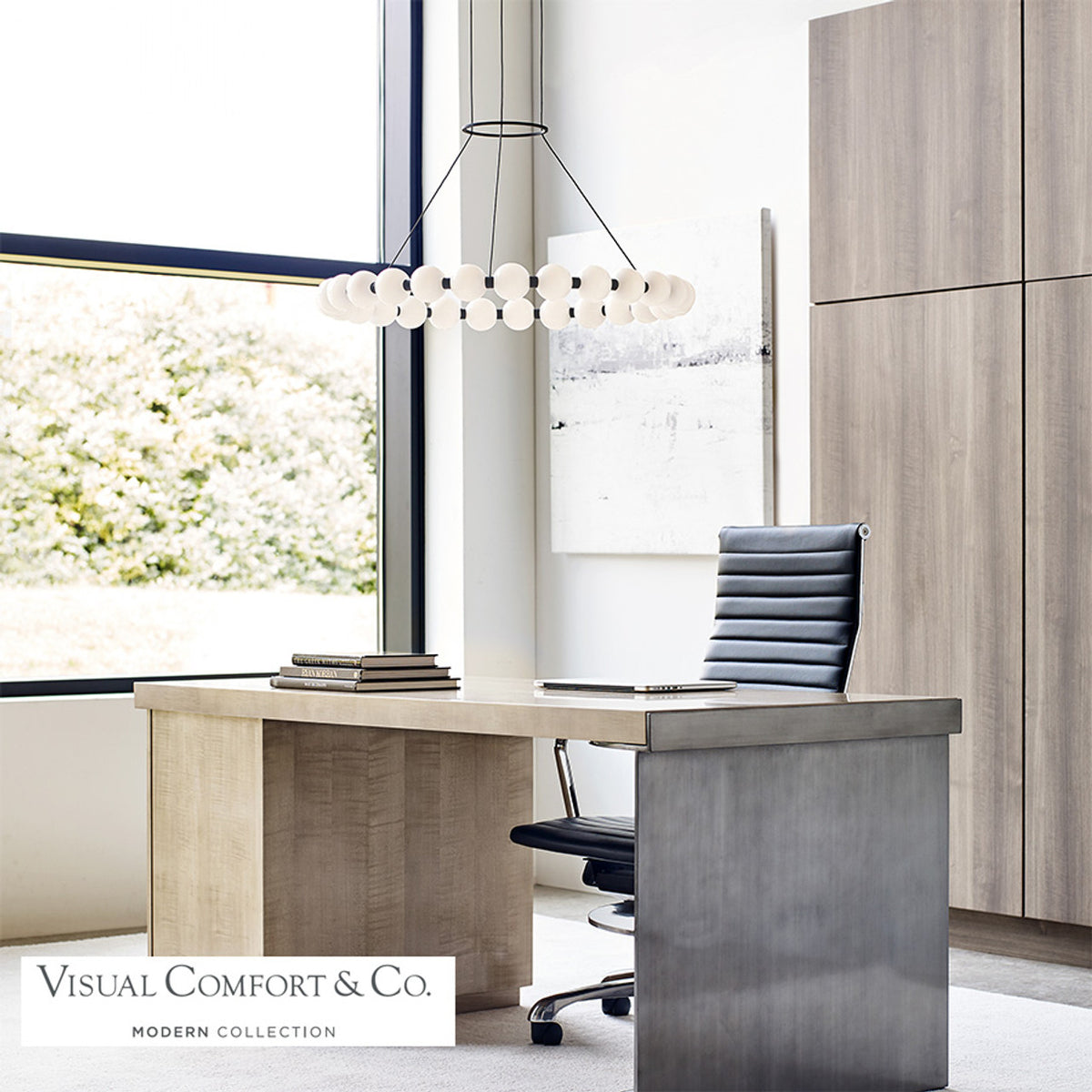 Orbet Chandelier, Integrated LED, Black, 30"W(700OBT30B-LED927 70PGAL8)