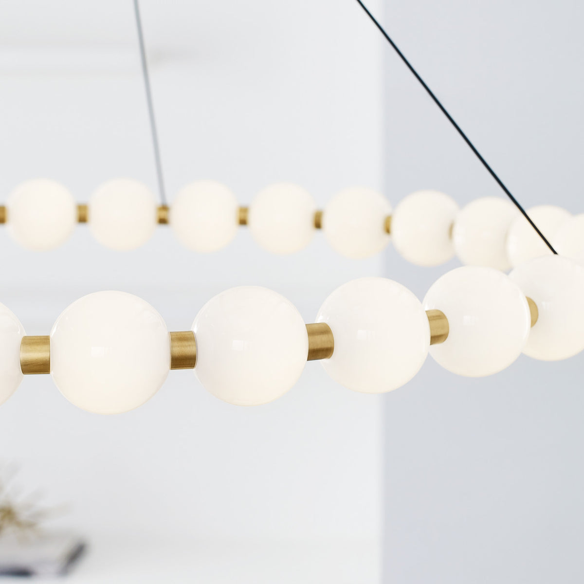 Orbet Chandelier, 1-Light, LED, Brass, 36.1"W (700OBT36NB-LED927 70PGALC)