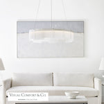 Stratos Chandelier, Integrated LED, Frosted/Satin Nickel , 30.6"W (700STR30FS-LED927 70E7HTW)