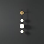 Vertical Globe Plug-in Wall Lamp