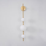 Vertical Globe Plug-in Wall Lamp