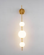 Vertical Globe Plug-in Wall Lamp