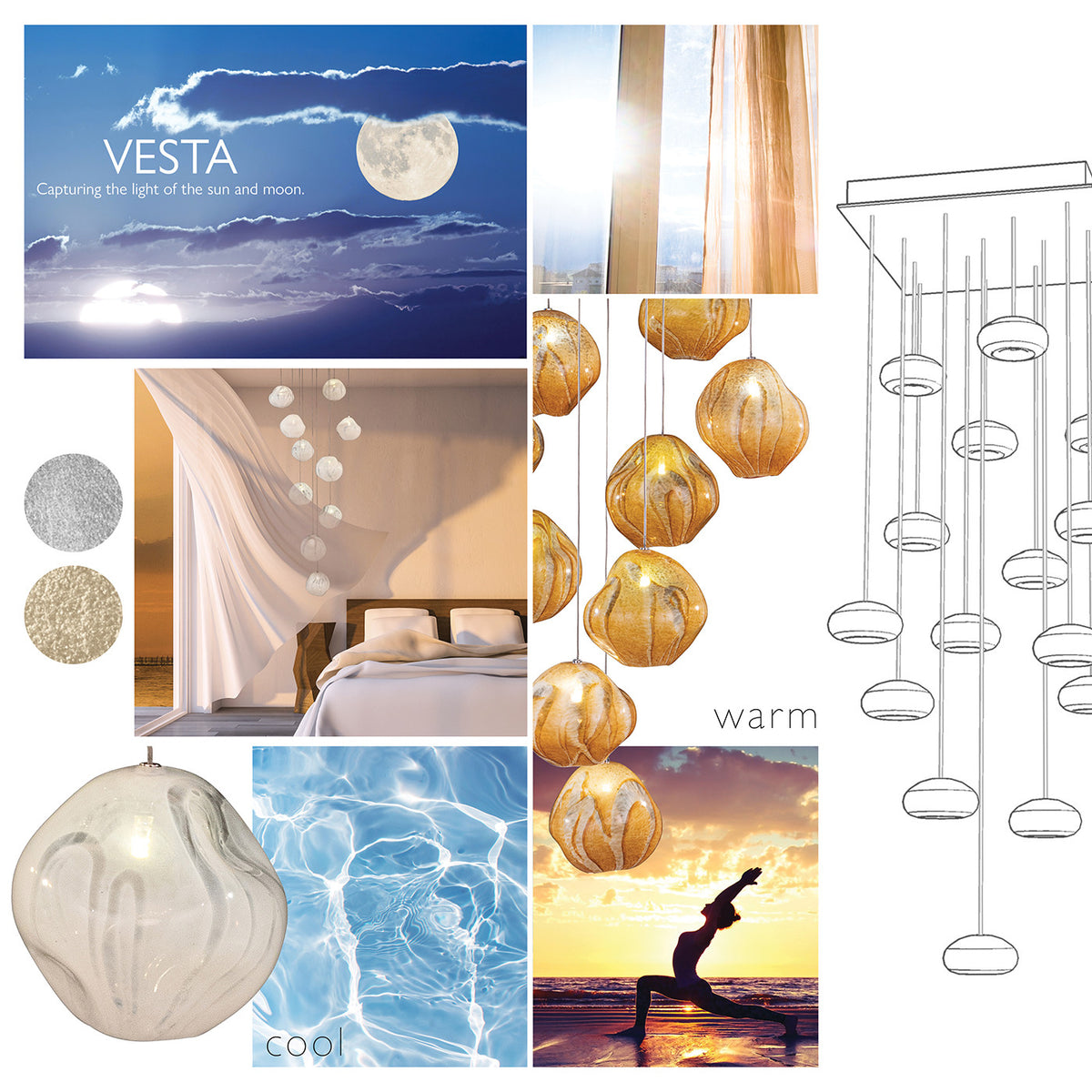 VESTA 24" W Round Pendant
