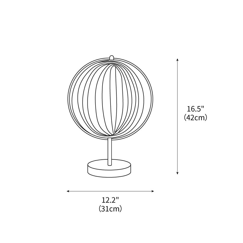 Vintage Moon Table Lamp 12.2"