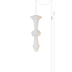 Washi Paper E Pendant Swag Light