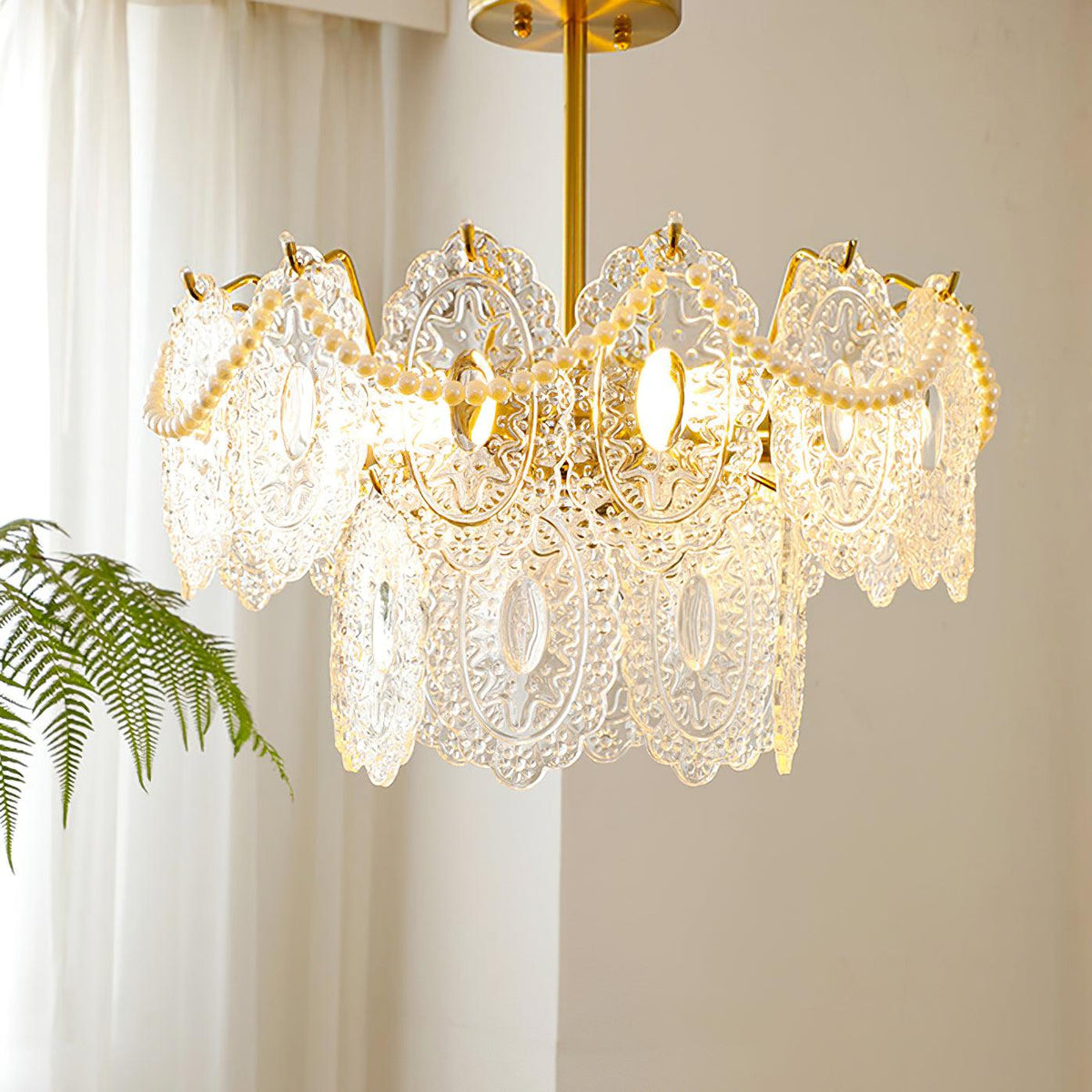 Wave Pearl Chandelier