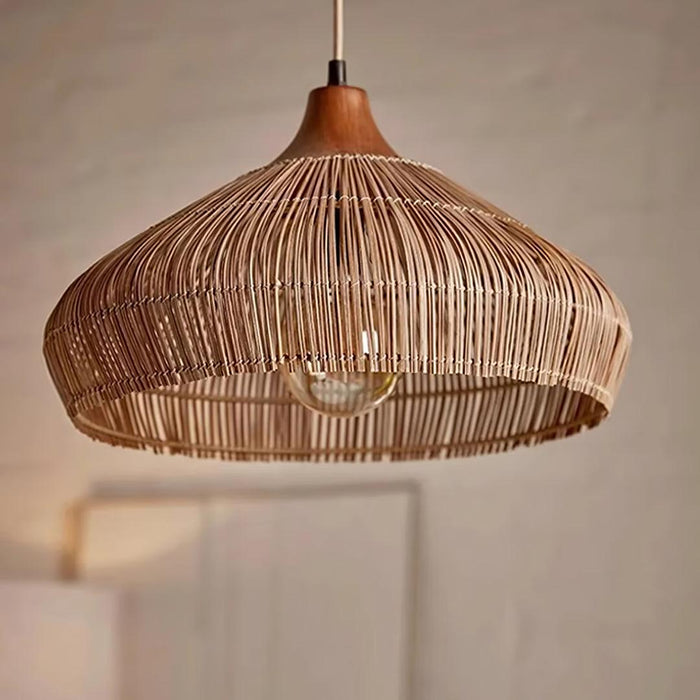 Wicker Rattan Pendant Light