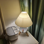 Wood Small Table Lamp