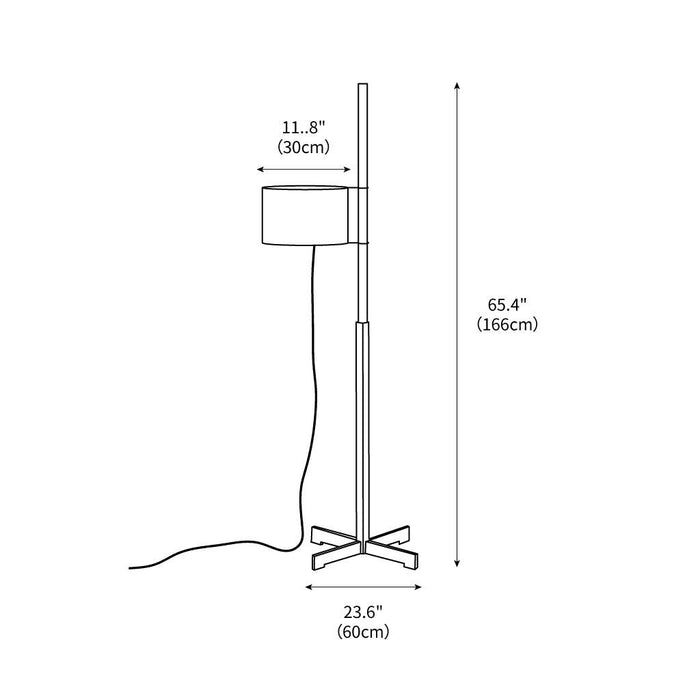 Wood Tmm Floor Lamp 11.8"
