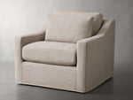 Ashby Slipcovered Swivel Chair