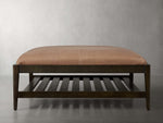 Kent Leather Ottoman
