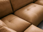 Keegan Leather Four-Piece Sectional